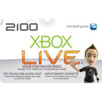 Microsoft Xbox 360 LIVE 2100 Points, DK/NO/SE (56P-00207)